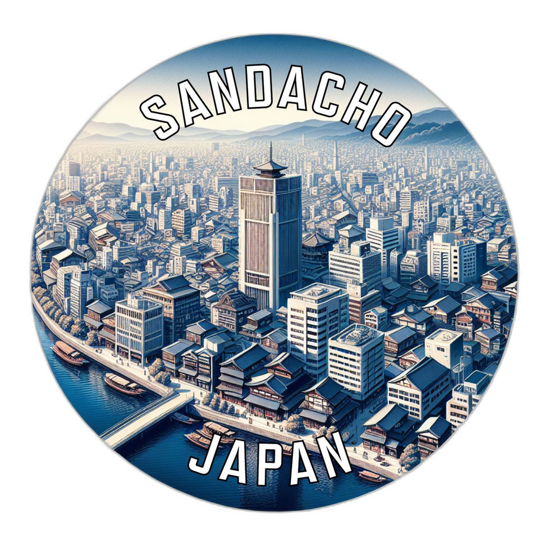 Sandacho Japan Souvenir Die Cut Flat Magnet Image 1