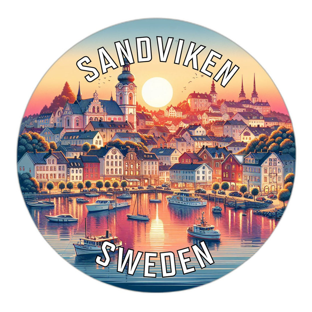 Sandviken Sweden Souvenir Die Cut Flat Magnet Image 1