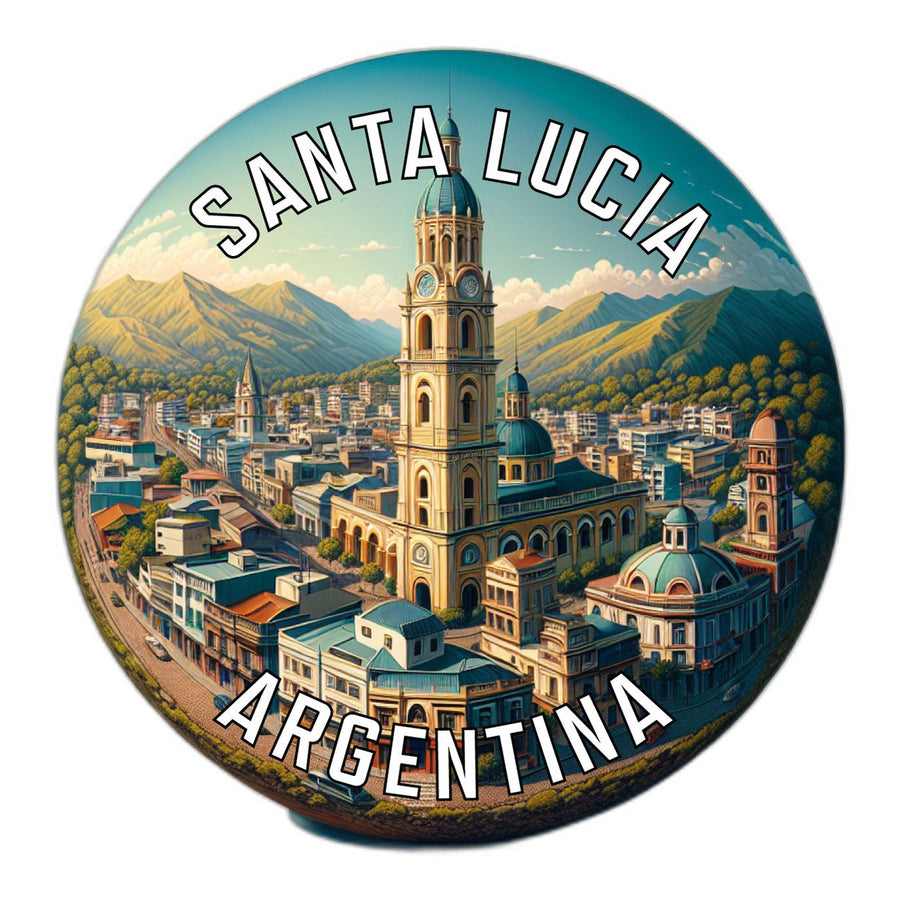 Santa Lucia Argentina Souvenir Die Cut Flat Magnet Image 1