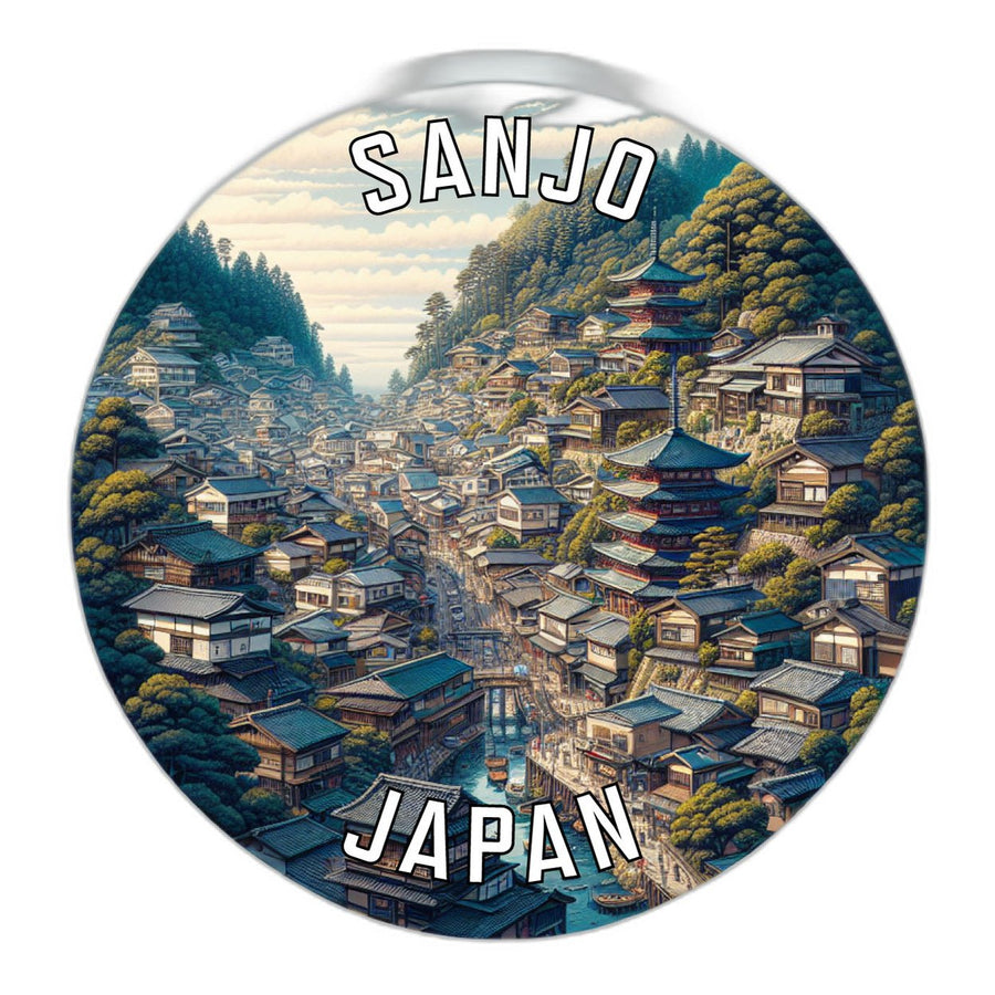 Sanjo Japan Souvenir Die Cut Flat Magnet Image 1