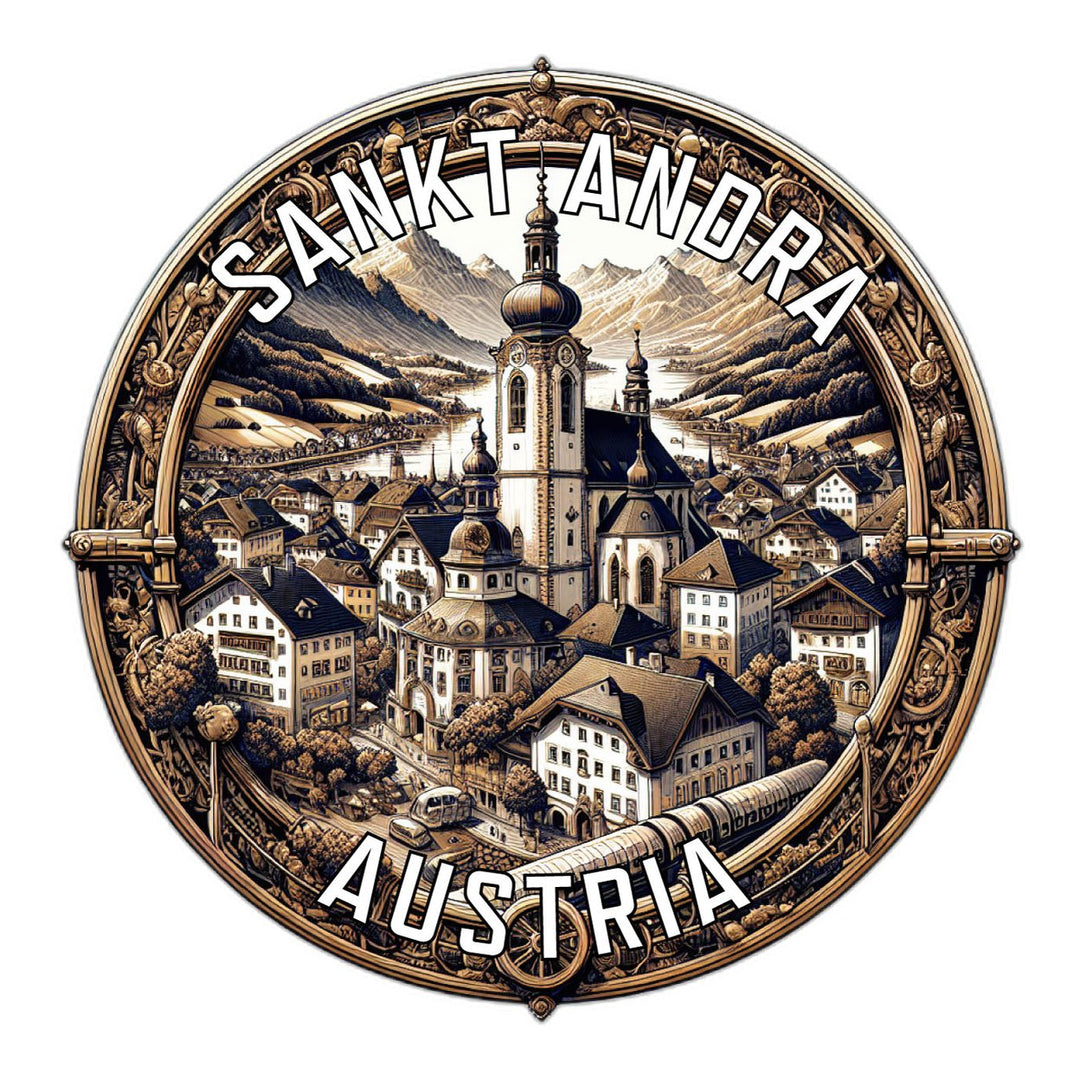 Sankt Andra Austria Souvenir Die Cut Flat Magnet Image 1