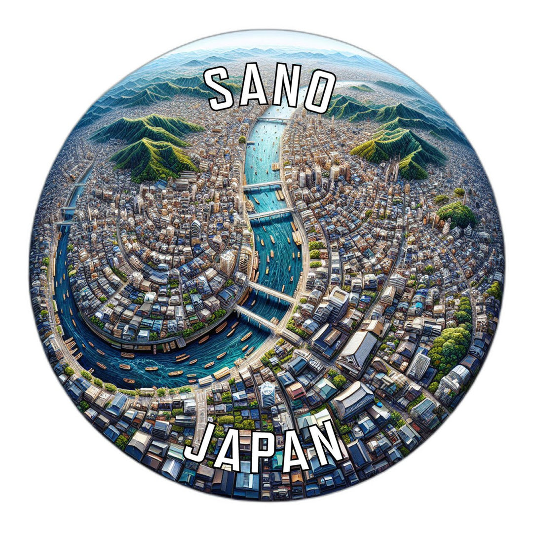 Sano Japan Souvenir Die Cut Flat Magnet Image 1