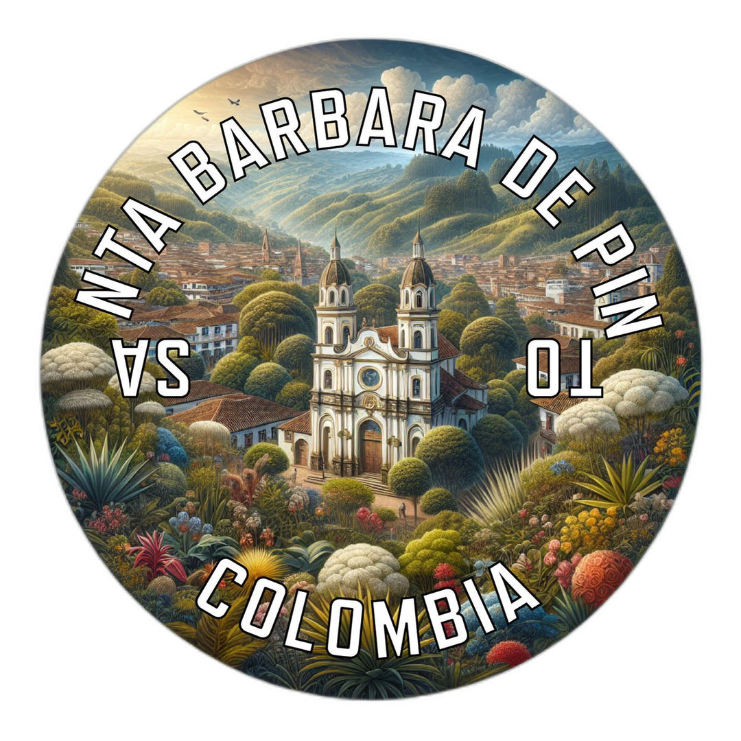 Santa Barbara de Pinto Colombia Souvenir Die Cut Flat Magnet Image 1