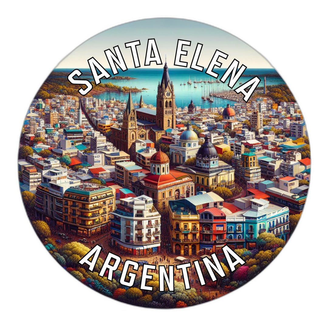 Santa Elena Argentina Souvenir Die Cut Flat Magnet Image 1