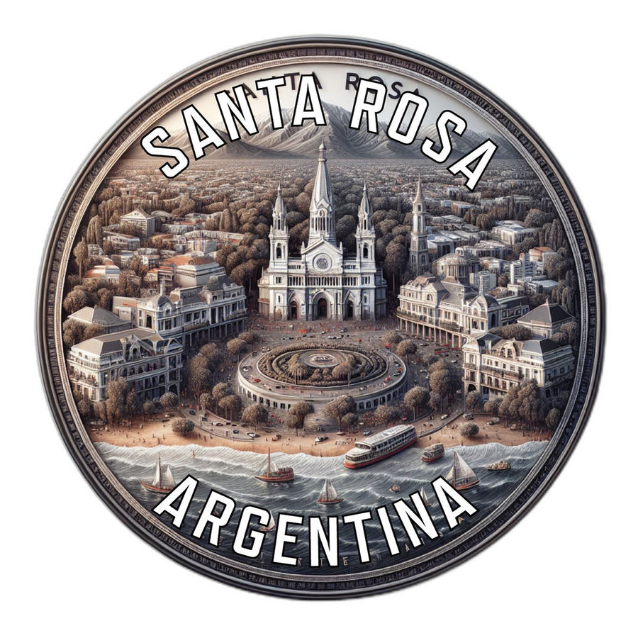 Santa Rosa Argentina Souvenir Die Cut Flat Magnet Image 1