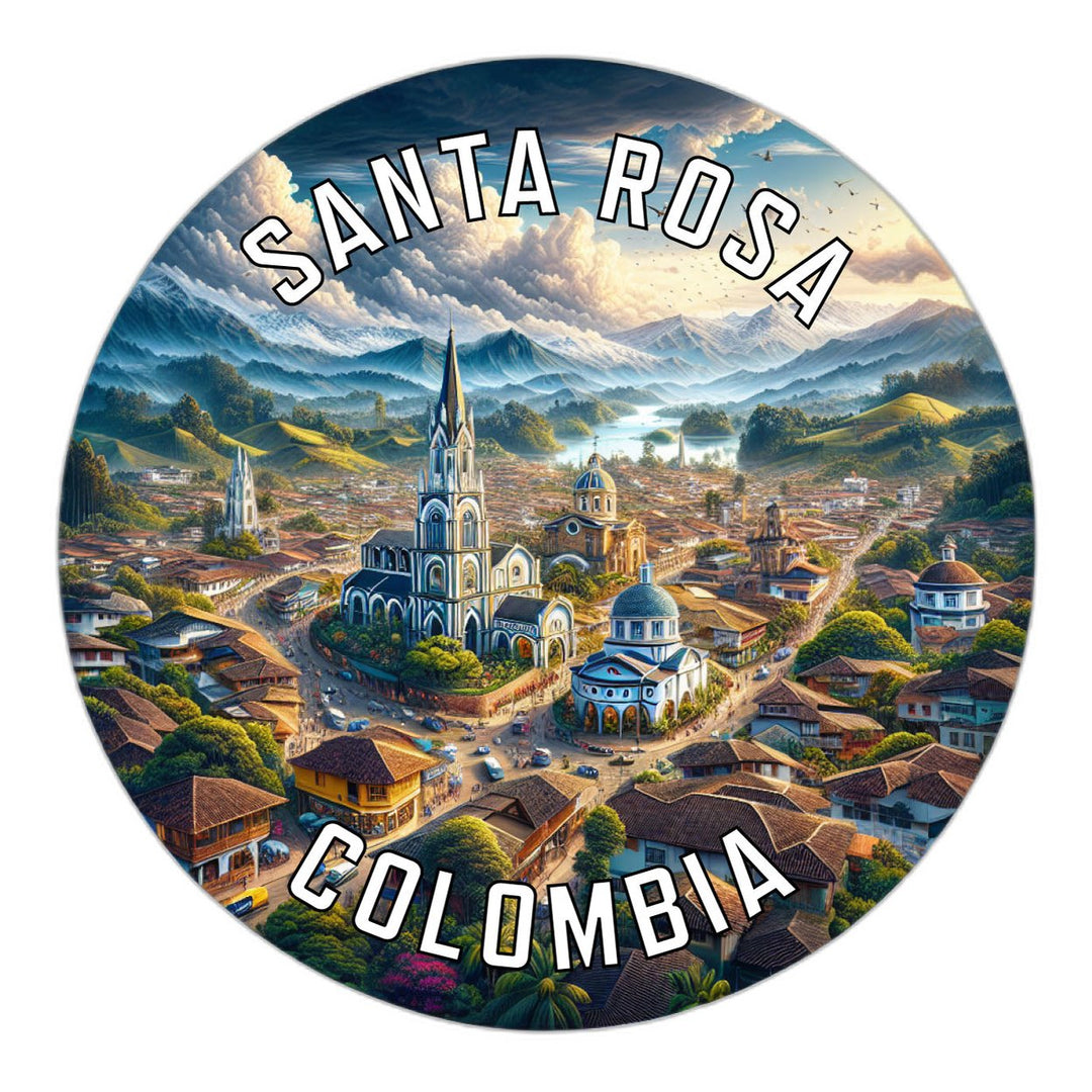 Santa Rosa Colombia Souvenir Die Cut Flat Magnet Image 1