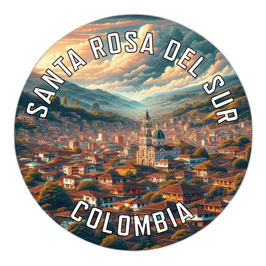 Santa Rosa del Sur Colombia Souvenir Die Cut Flat Magnet Image 1