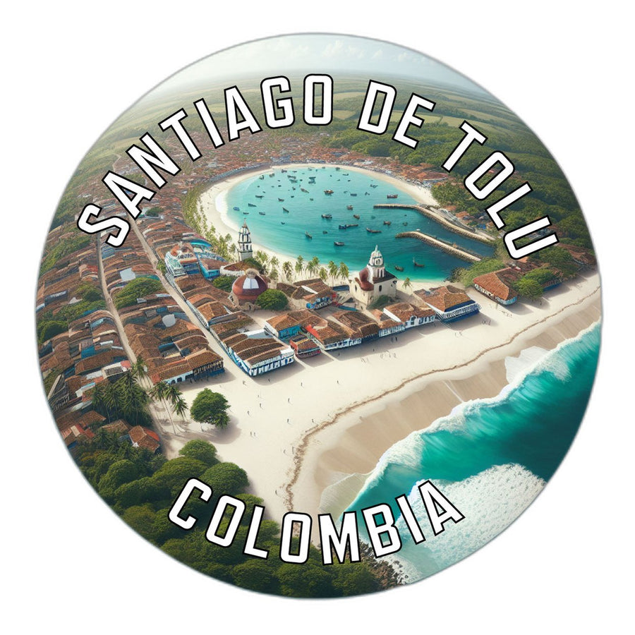 Santiago de Tolu Colombia Souvenir Die Cut Flat Magnet Image 1