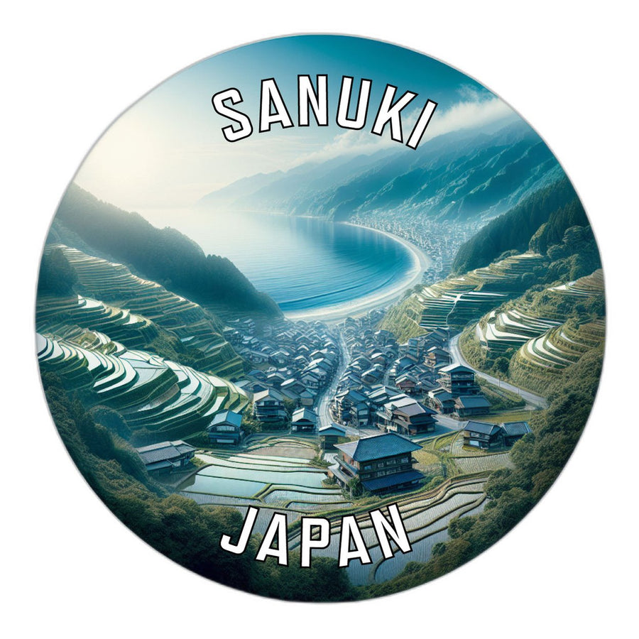 Sanuki Japan Souvenir Die Cut Flat Magnet Image 1