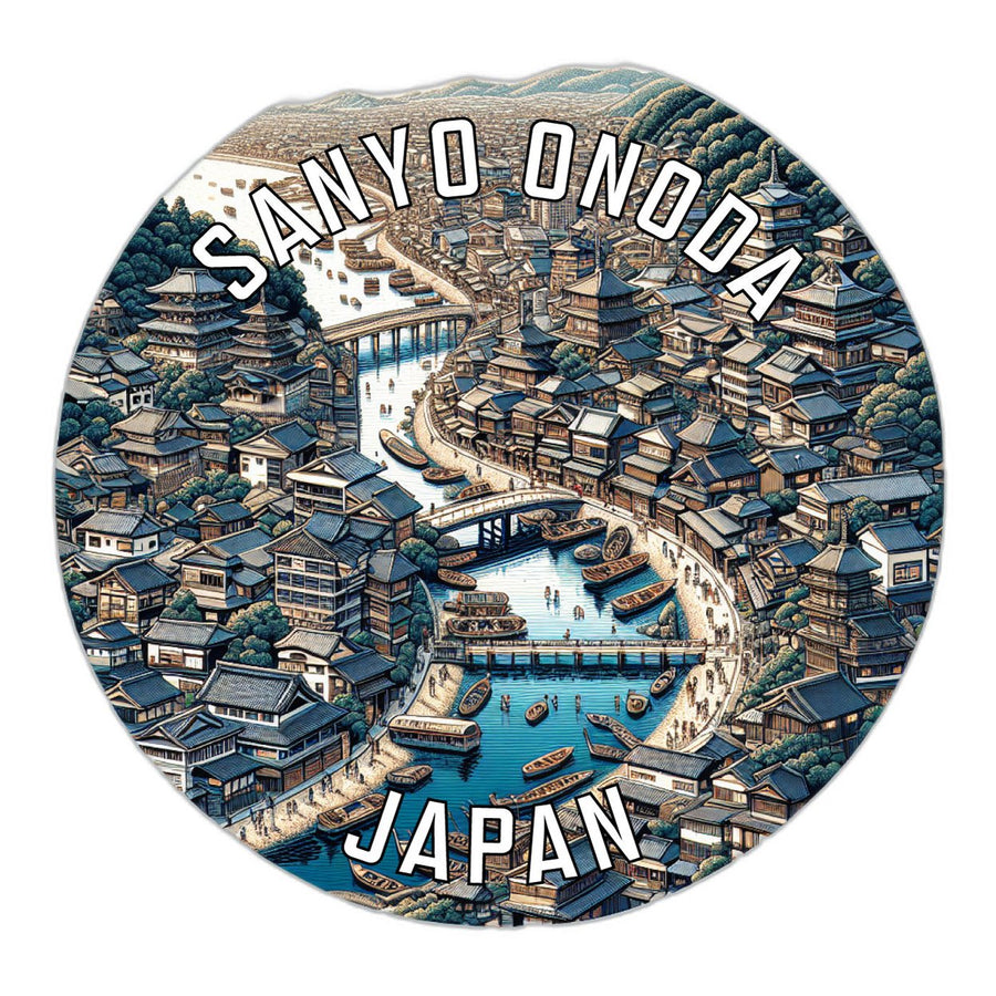 Sanyo Onoda Japan Souvenir Die Cut Flat Magnet Image 1