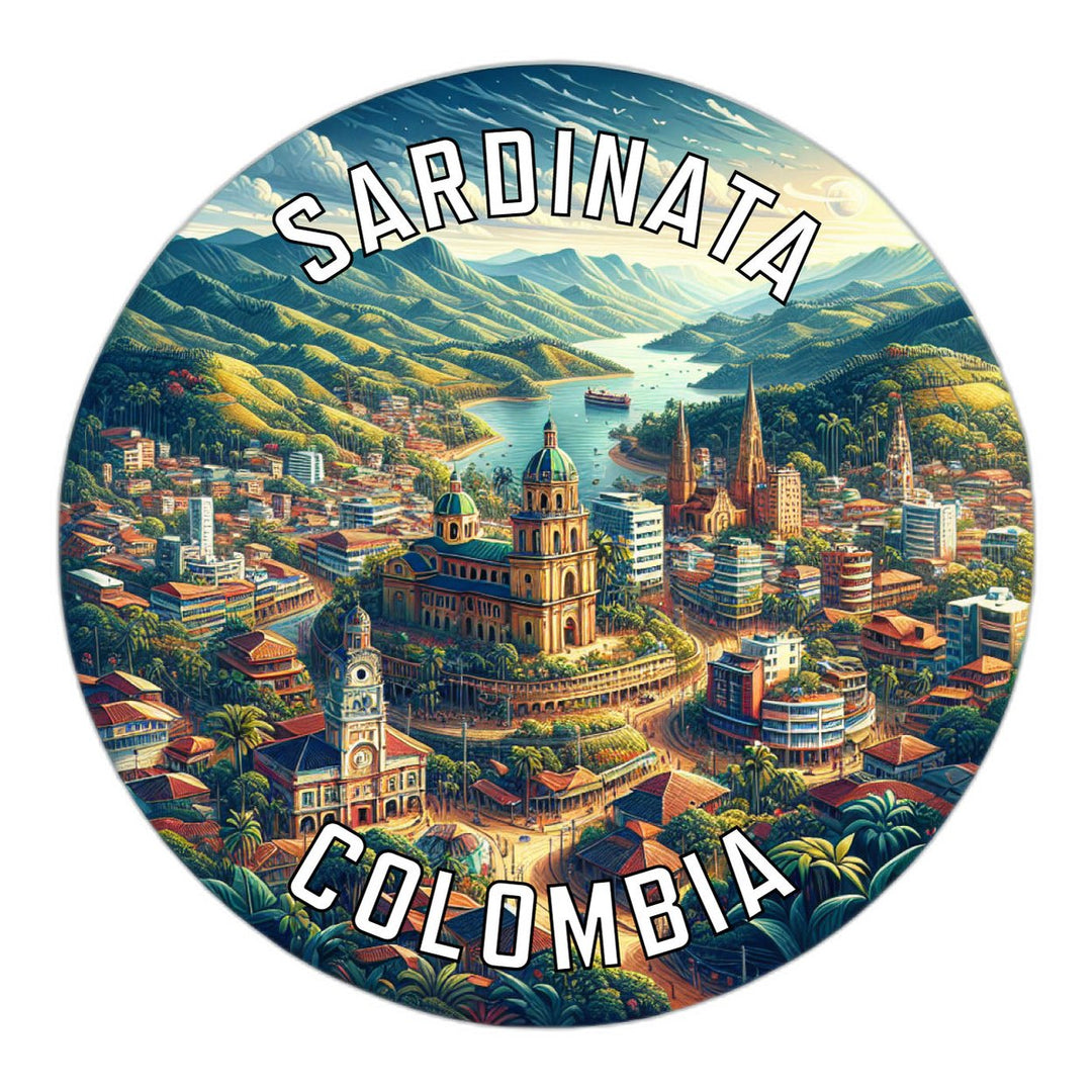 Sardinata Colombia Souvenir Die Cut Flat Magnet Image 1