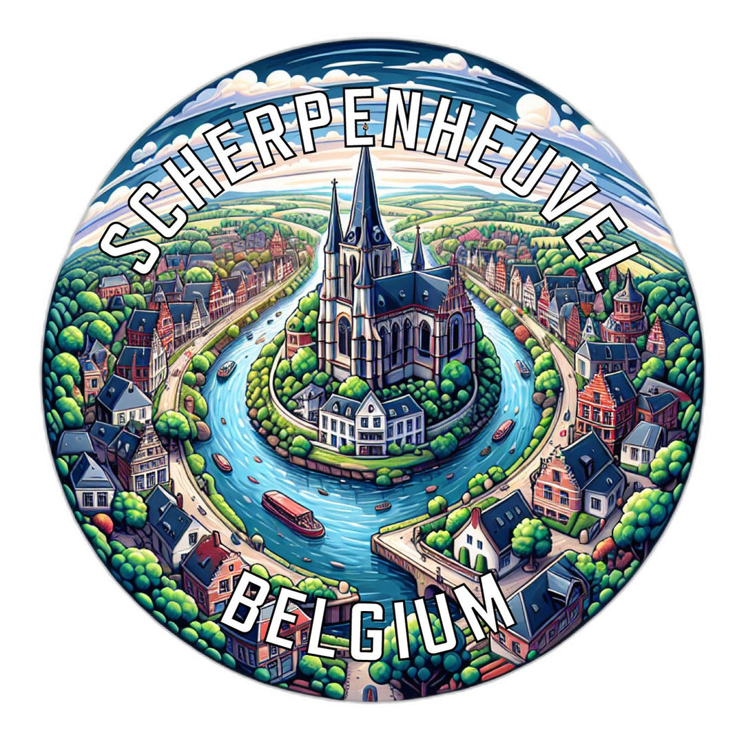 Scherpenheuvel Belgium Souvenir Die Cut Flat Magnet Image 1