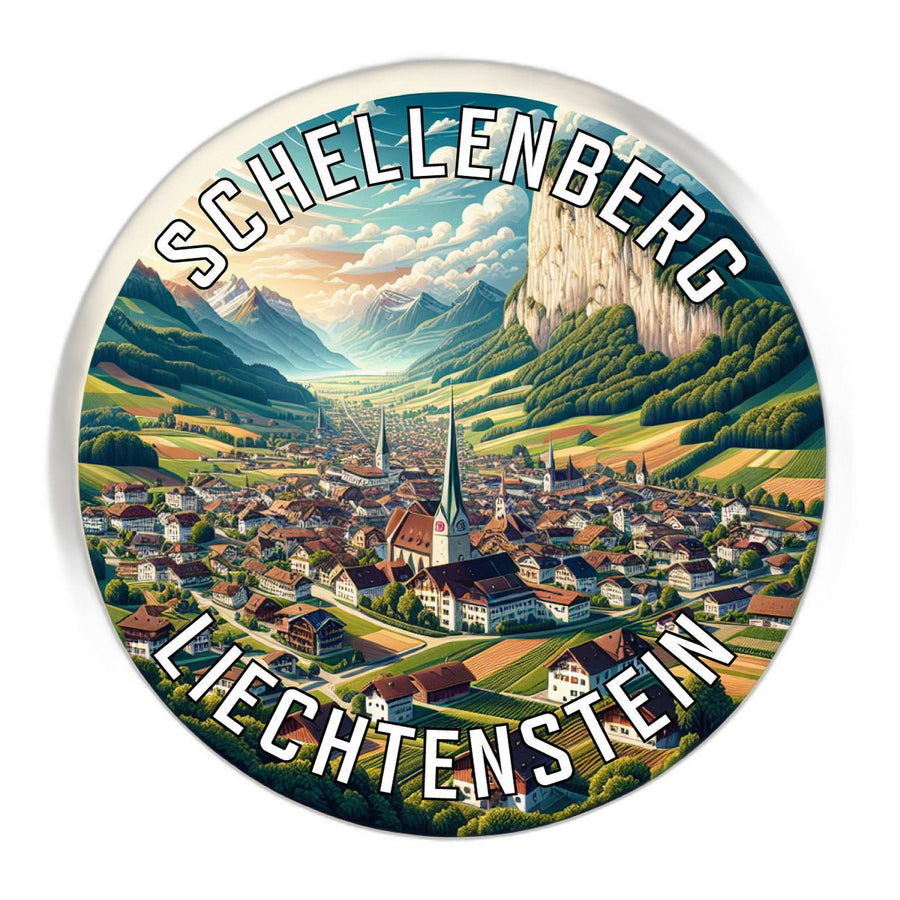 Schellenberg Liechtenstein Souvenir Die Cut Flat Magnet Image 1