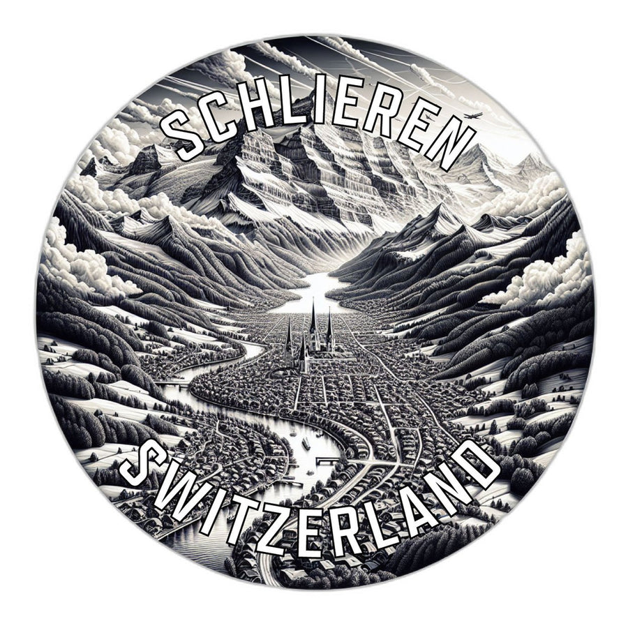 Schlieren Switzerland Souvenir Die Cut Flat Magnet Image 1