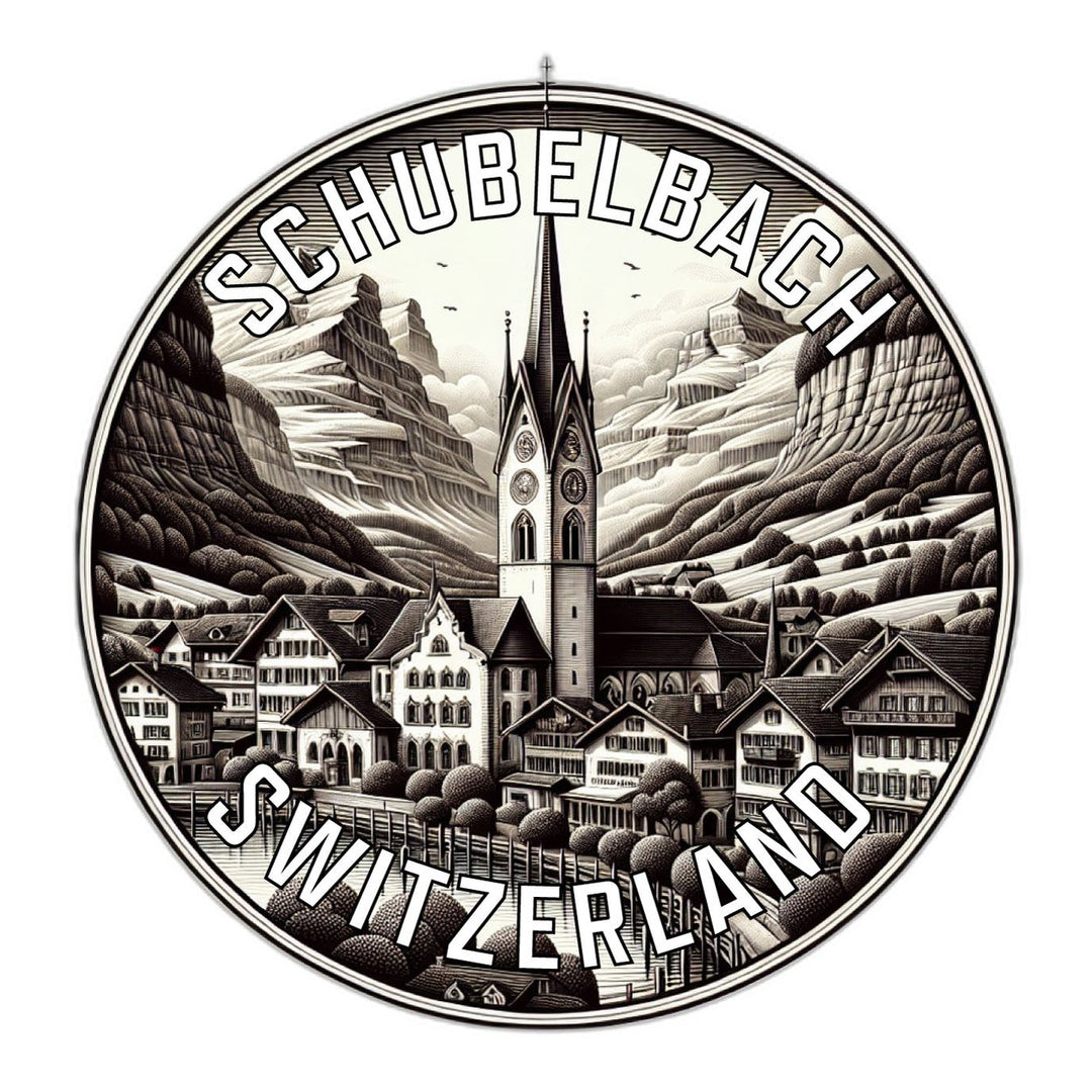 Schubelbach Switzerland Souvenir Die Cut Flat Magnet Image 1