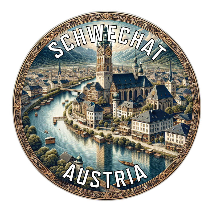 Schwechat Austria Souvenir Die Cut Flat Magnet Image 1