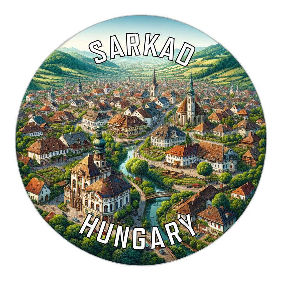 Sarkad Hungary Souvenir Die Cut Flat Magnet Image 1