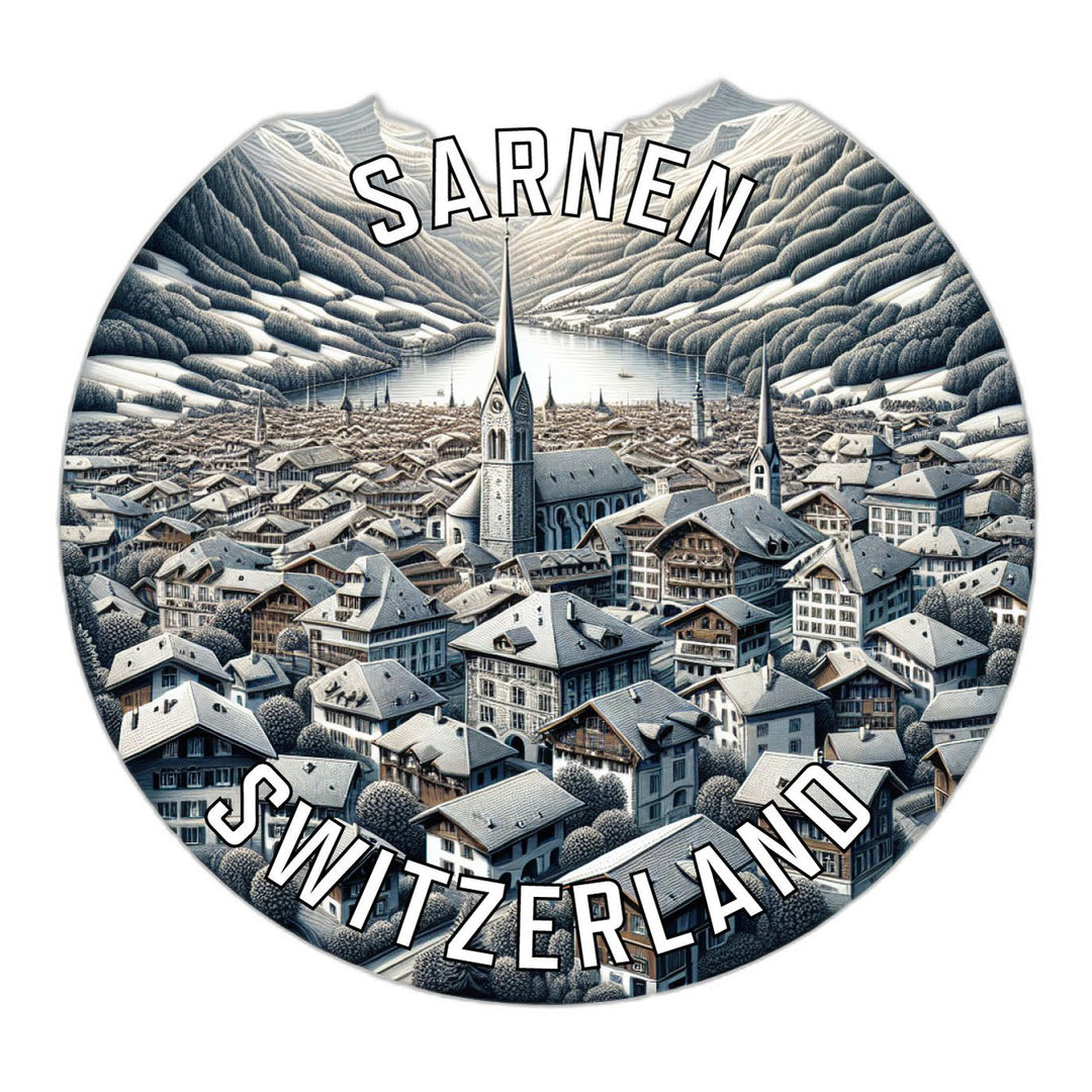 Sarnen Switzerland Souvenir Die Cut Flat Magnet Image 1