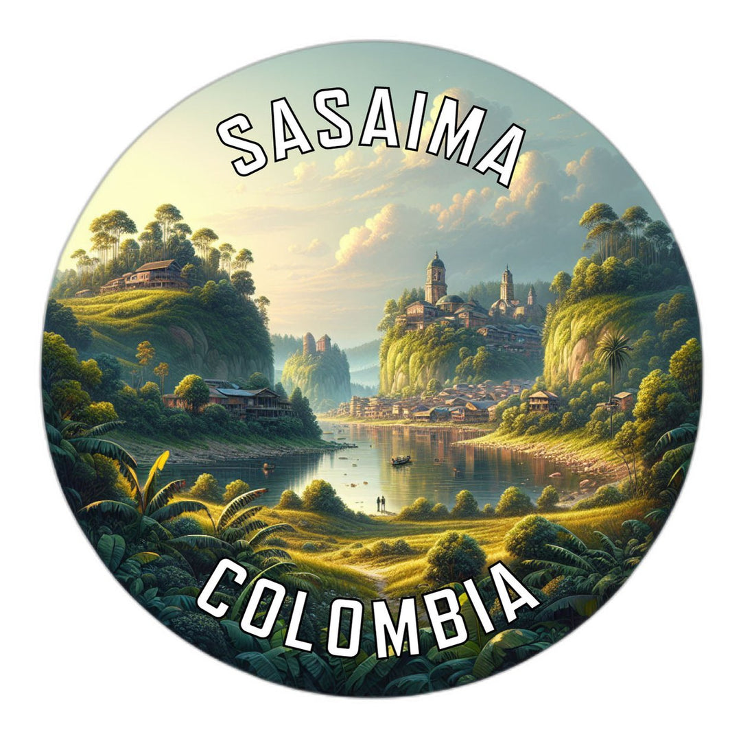 Sasaima Colombia Souvenir Die Cut Flat Magnet Image 1