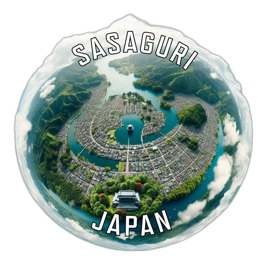 Sasaguri Japan Souvenir Die Cut Flat Magnet Image 1