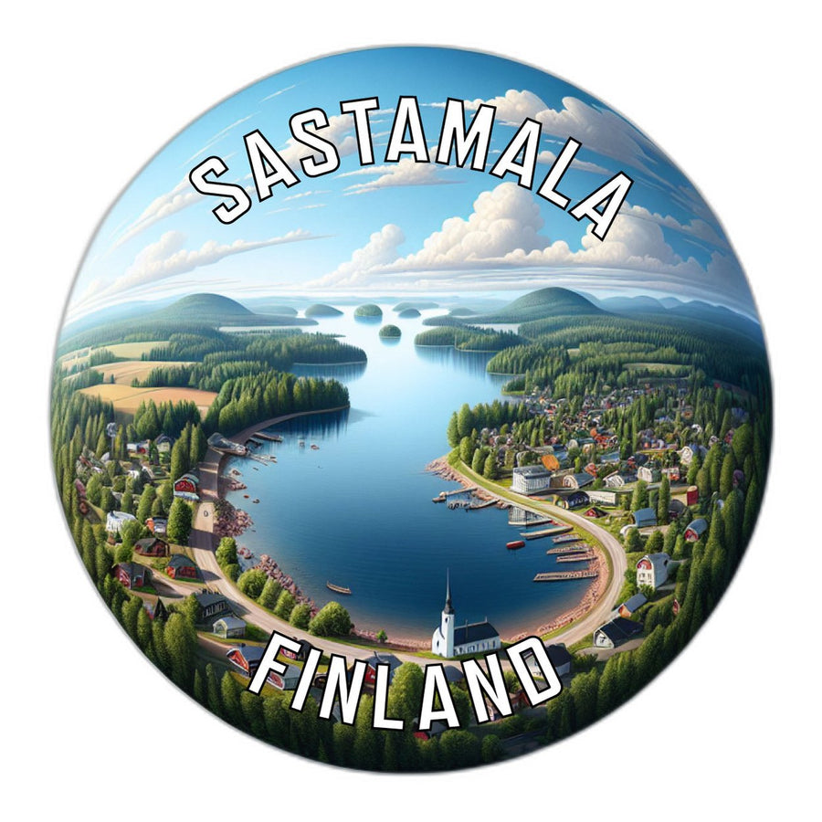 Sastamala Finland Souvenir Die Cut Flat Magnet Image 1