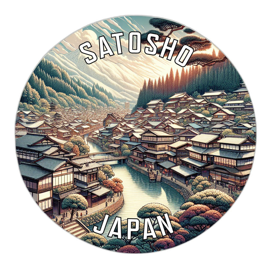 Satosho Japan Souvenir Die Cut Flat Magnet Image 1