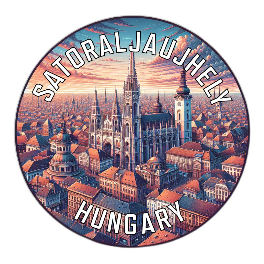 Satoraljaujhely Hungary Souvenir Die Cut Flat Magnet Image 1