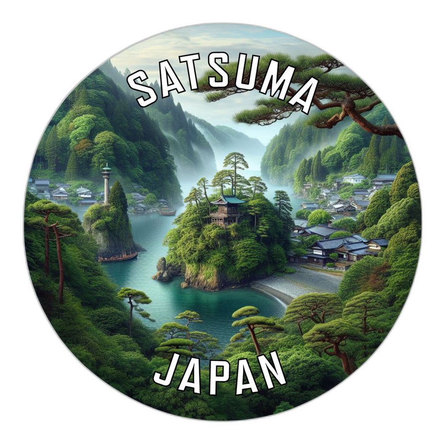 Satsuma Japan Souvenir Die Cut Flat Magnet Image 1