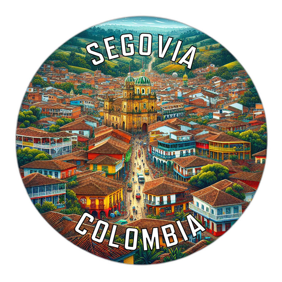 Segovia Colombia Souvenir Die Cut Flat Magnet Image 1