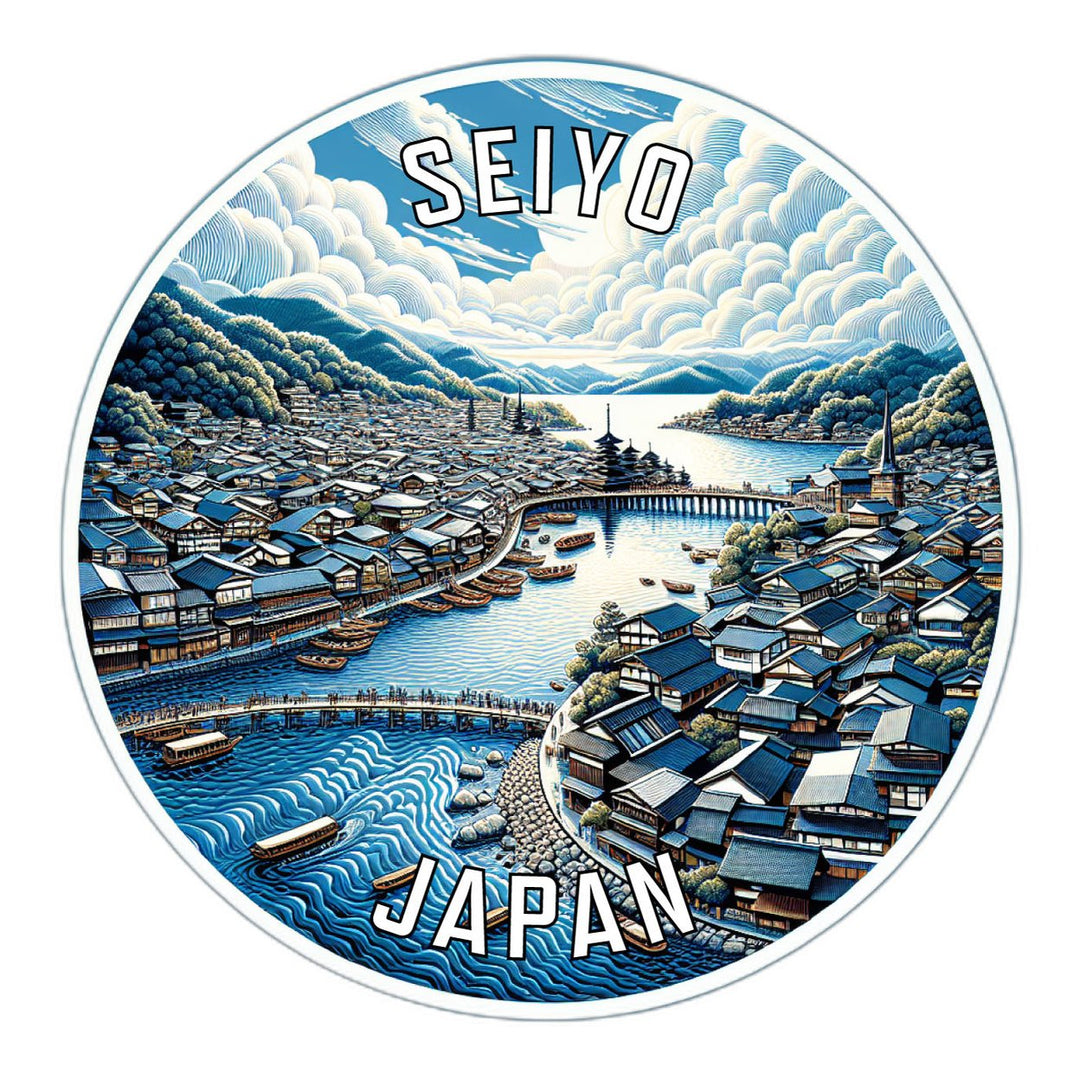 Seiyo Japan Souvenir Die Cut Flat Magnet Image 1