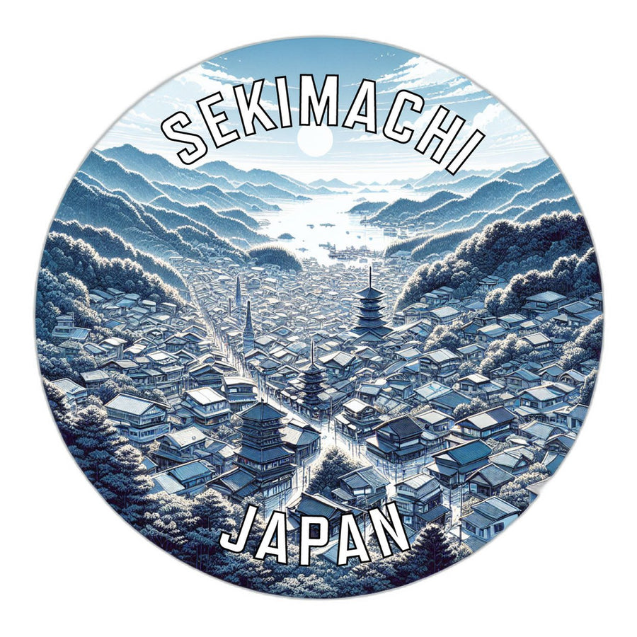 Sekimachi Japan Souvenir Die Cut Flat Magnet Image 1