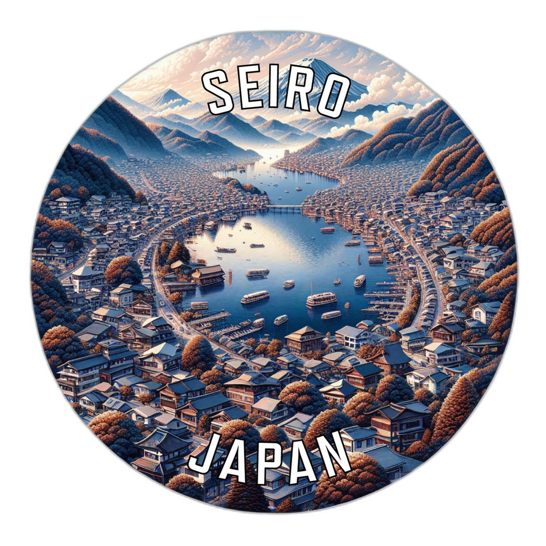 Seiro Japan Souvenir Die Cut Flat Magnet Image 1