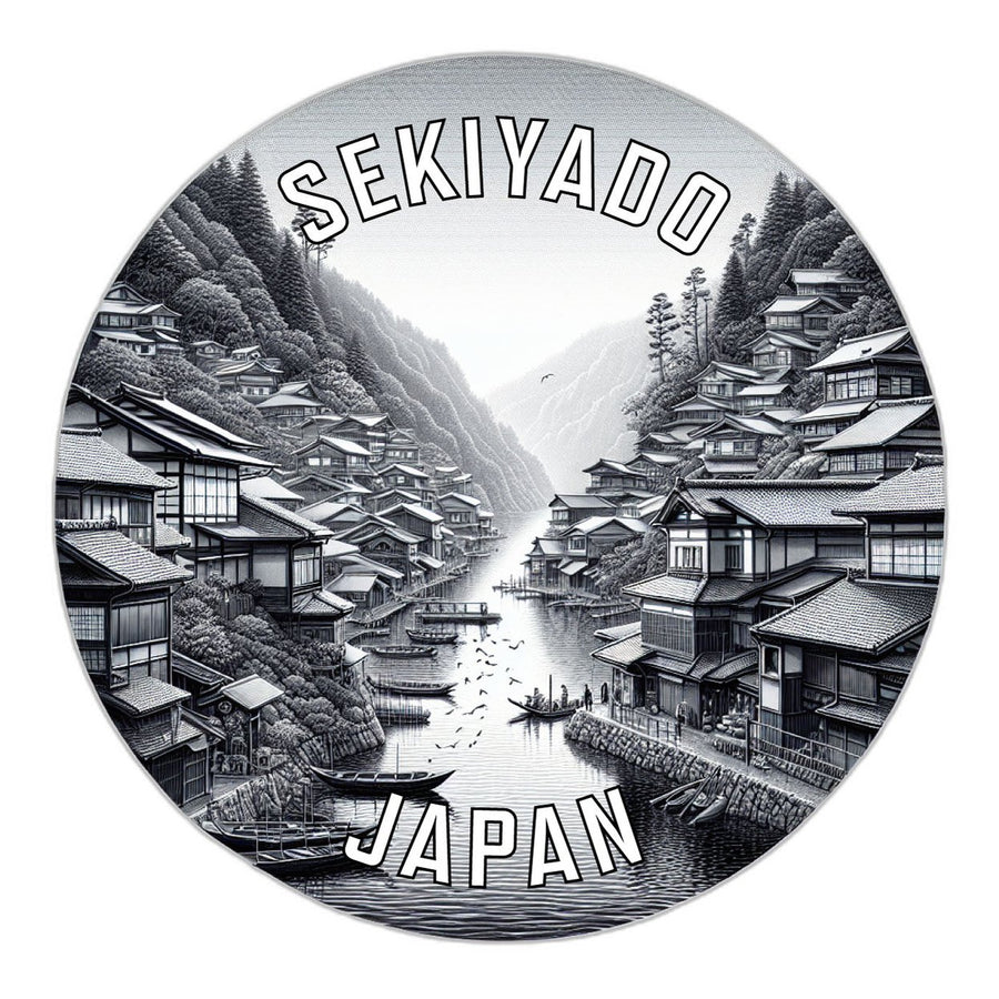 Sekiyado Japan Souvenir Die Cut Flat Magnet Image 1