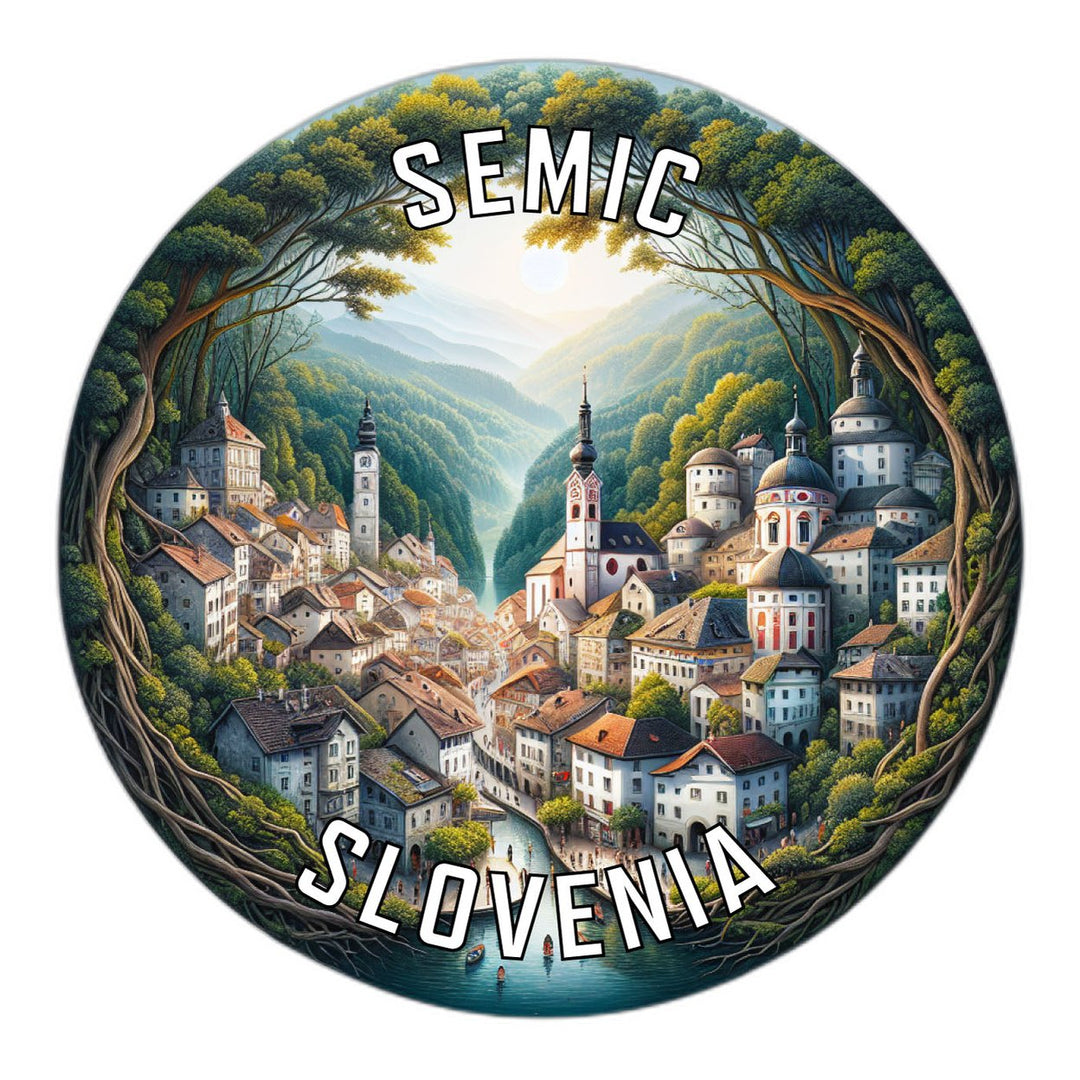 Semic Slovenia Souvenir Die Cut Flat Magnet Image 1