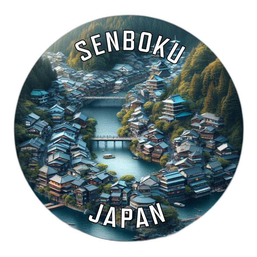 Senboku Japan Souvenir Die Cut Flat Magnet Image 1