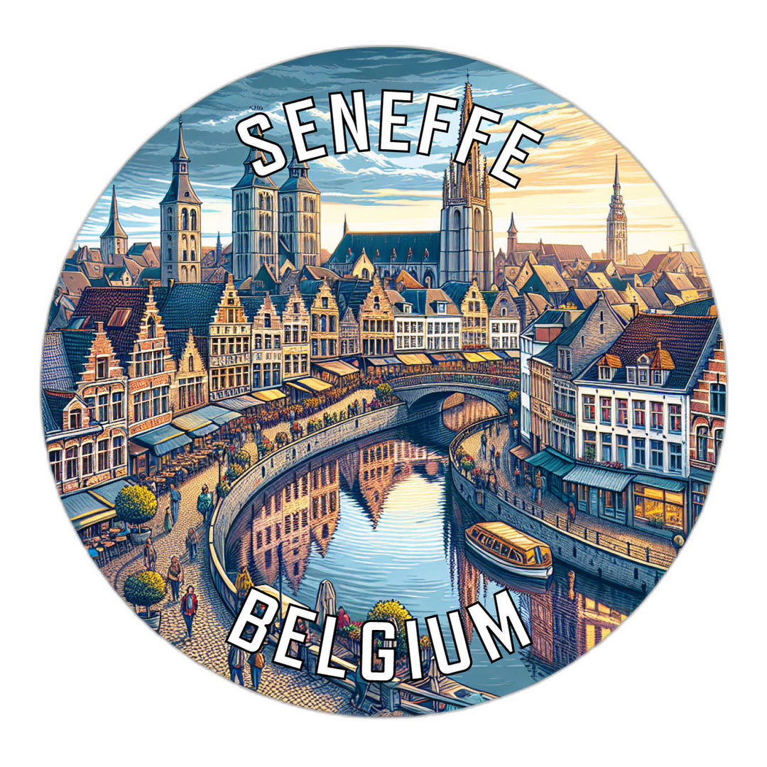 Seneffe Belgium Souvenir Die Cut Flat Magnet Image 1