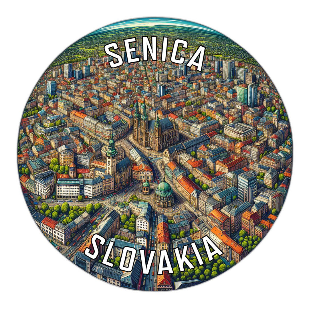 Senica Slovakia Souvenir Die Cut Flat Magnet Image 1