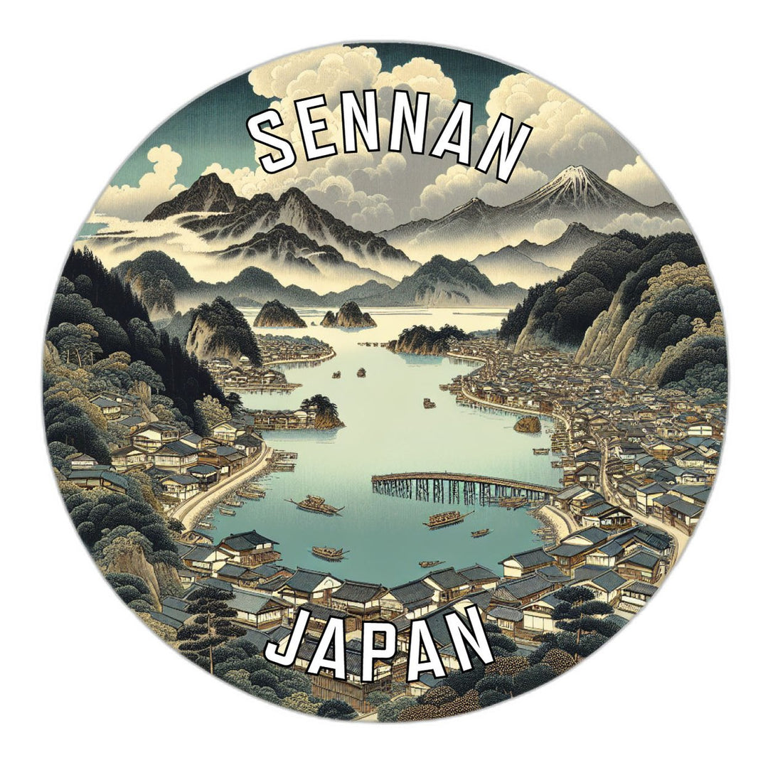 Sennan Japan Souvenir Die Cut Flat Magnet Image 1