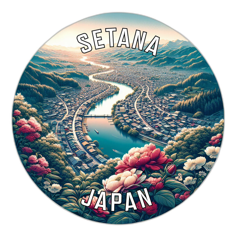 Setana Japan Souvenir Die Cut Flat Magnet Image 1