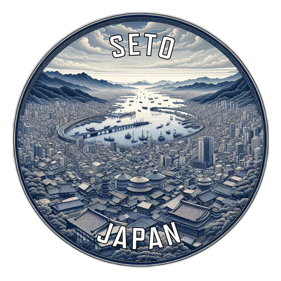 Seto Japan Souvenir Die Cut Flat Magnet Image 1