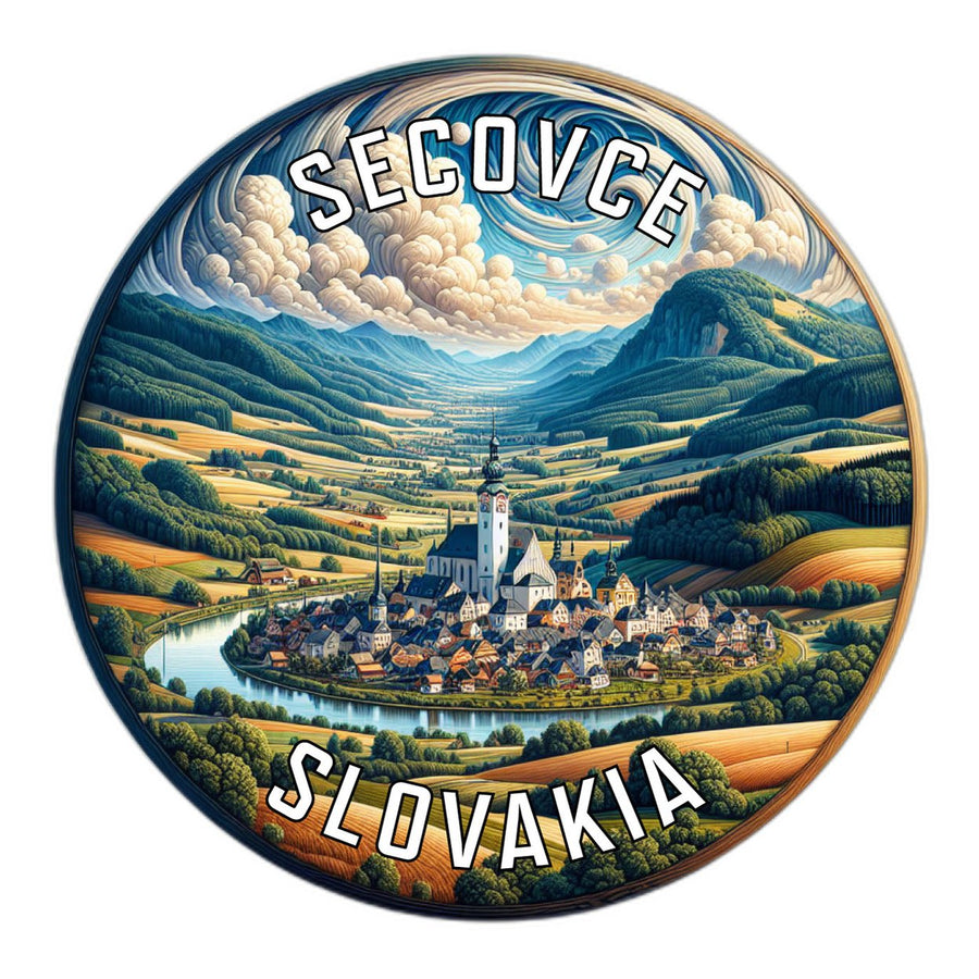 Secovce Slovakia Souvenir Die Cut Flat Magnet Image 1