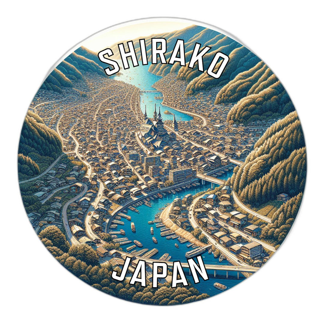 Shirako Japan Souvenir Die Cut Flat Magnet Image 1