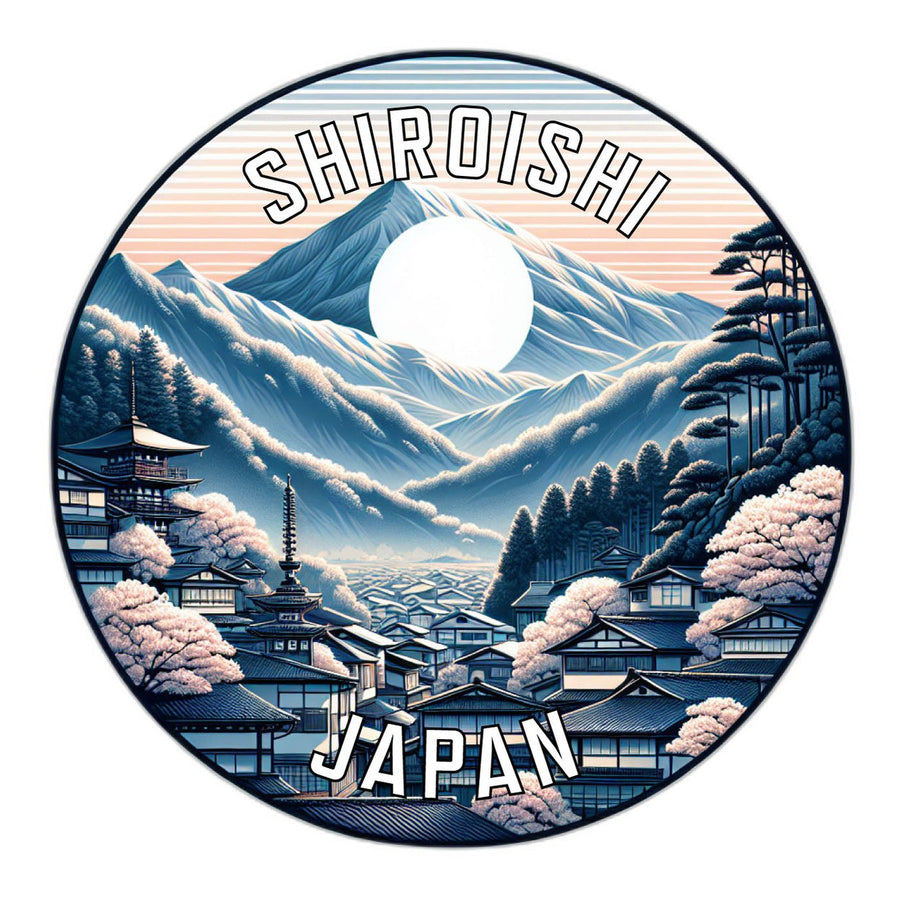 Shiroishi Japan Souvenir Die Cut Flat Magnet Image 1