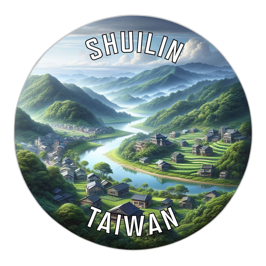 Shuilin Taiwan Souvenir Die Cut Flat Magnet Image 1