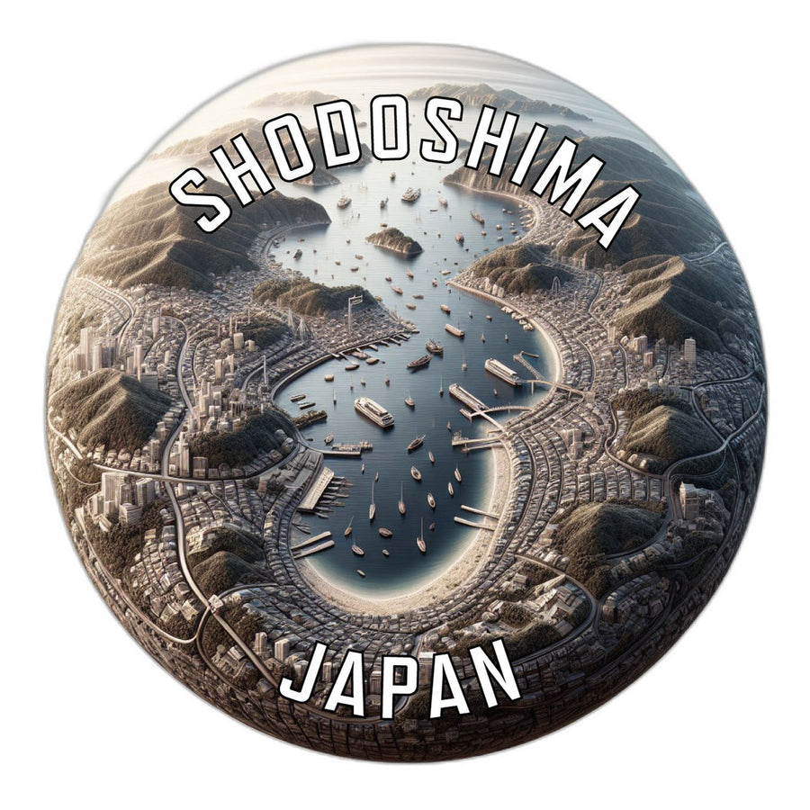 Shodoshima Japan Souvenir Die Cut Flat Magnet Image 1