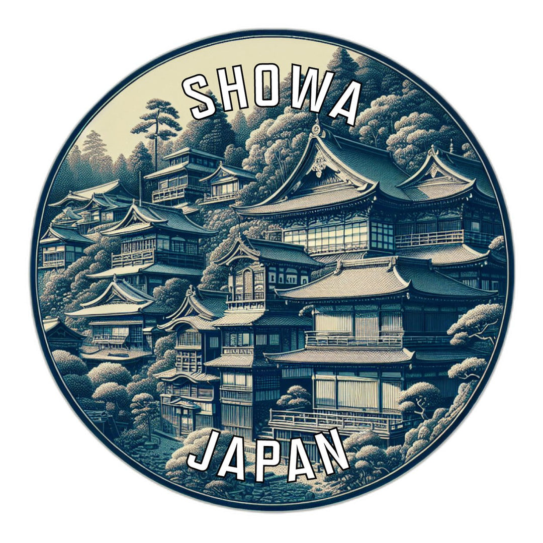 Showa Japan Souvenir Die Cut Flat Magnet Image 1