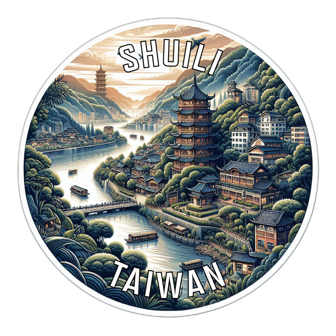 Shuili Taiwan Souvenir Die Cut Flat Magnet Image 1