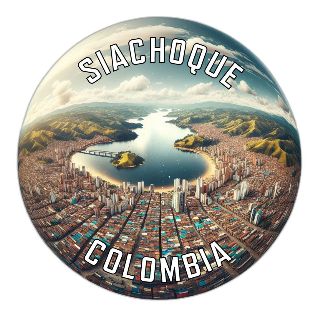 Siachoque Colombia Souvenir Die Cut Flat Magnet Image 1