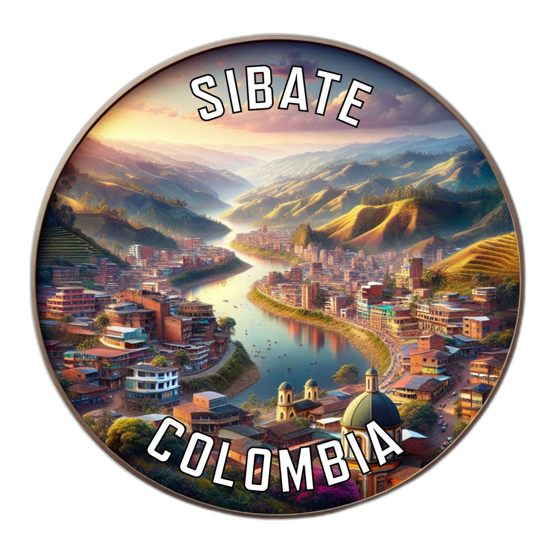 Sibate Colombia Souvenir Die Cut Flat Magnet Image 1