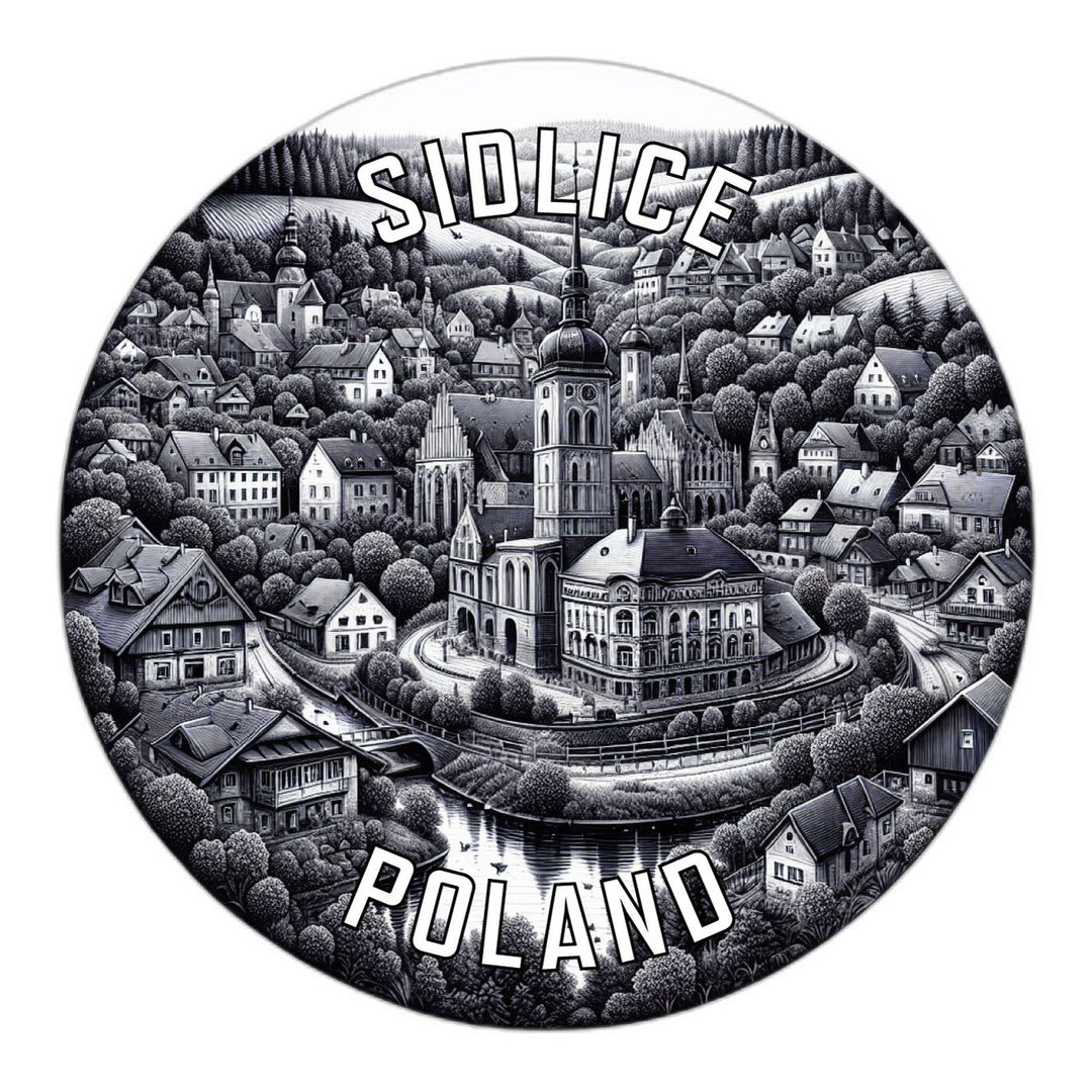 Sidlice Poland Souvenir Die Cut Flat Magnet Image 1